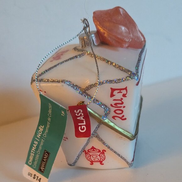 NWT Figural Chinese Take Out Ornament Christmas Tree Ashland Holiday Decoration - Picture 5 of 10
